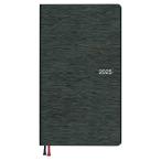 メール便発送 ダイゴー 手帳 2025年4月始まり アポイント 1週間ファミリーレイアウト 日曜 手帳サイズ ブラック E1176