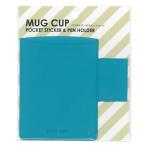 （まとめ買い）ナカバヤシ ペンホルダー付ポケットシール マグポケットシール ブルー DMS-LB 〔×5〕