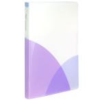 メール便発送 プラス パスティ ルーズリーフバインダー B5縦 背幅15mm スリムタイプ ブルーベリーパープル FC-790PR