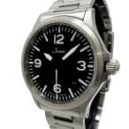 ジン 556.A デイト メンズ 自動巻き オートマ 黒文字盤 裏スケ Sinn 556