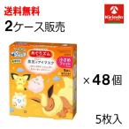 【アウトレット・訳アリ】送料無料 48個セット 花王 めぐりズム 蒸気でホットアイマスク ポケモンスリープデザイン ネロリの香り Sサイズ 5枚入×48個セット