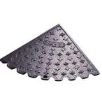 ショッピングキャス ミスギ キャスコーナーM級 SA-100 100ｍｍ段差用コーナー 『鋳鉄製 段差スロープ』 メタリックグレー