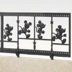 フェンス 外構 おしゃれ リクシル 新日軽 ディズニーフェンス ミッキーC型 本体 『アルミフェンス 柵』 ブラック