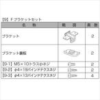 リクシル プログコートフェンスF3型 ブラケットセット（2個入り） 『アルミフェンス 柵』 アルミ形材