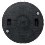 城東テクノ 耐圧マンホールカバー (T-2) 300型 JT2-300CW 5枚入 『外構DIY部品』 ホワイト(JC)