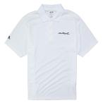 メンズ半袖ポロシャツホワイト白ゴル...
