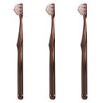 【公式】奇跡の歯ブラシ スパイラル クリアブラウン 3本セット 日本製 なぞるだけで汚れが落ちる 隙間にフィット オーラルケア 虫歯 歯周病 歯肉炎 歯周炎 口臭