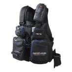 mazume タイドマニアライフジャケット ブラック×ブルー