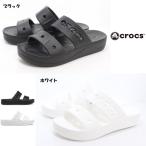 ショッピングレディース サンダル クロックス 厚底 レディース サンダル crocs baya platform sandal 208188 001 BLACK 100 WHITE