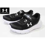 ジュニア ランニングシューズ アンダーアーマー UNDER ARMOUR UAサージ3 AC 3024990 001 BLACK/WHITE/WHITE