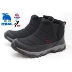 メンズ ブーツ モズ 防寒 防水 防滑 軽量 幅広 3E MOZ 3671 BLACK