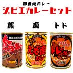 ショッピングカレー 山海のジビエカレーセット 熊・えぞ鹿・トド 3種詰め合わせ 辛口 獣肉カレー ジビエ肉  ご当地カレー レトルトカレー【メール便対応】