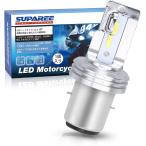 【訳アリ】 SUPAREE BA20D H4BS バイク用LEDヘッドライト HI/LO ファンレス LEDバルブ AC＆DC兼用 18W 6500k ホワイト 無極性 1個入り