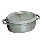 【30％OFF】Staub/ストウブ ピコ ココット 楕円 15cm（1101518）＜グレー＞