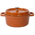 ストウブ ココットロンド 22cm シナモン 806 staub 並行輸入品 ギフト 両手鍋