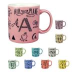 ショッピングイニシャル イニシャル マグ LETTERS MUG 370ml 日本製 マグカップ 電子レンジOK 食洗機OK 前畑 手描きイラスト レタリング コップ カップ 磁器