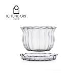 イッケンドルフミラノ 9359473 CHANOYU ティーカップ&ソーサー 420ml お茶用品 ガラス クリア 透明 茶器 ICHENDORF MILANO 送料無料