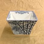 有田焼 角小鉢 小付 笹 若竹 陶器製 