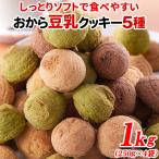 クッキー おからクッキー スイーツ 1kg おから 豆乳 ダイエット  ソフトクッキー 大容量 お取り寄せ