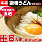 Yahoo! Yahoo!ショッピング(ヤフー ショッピング)讃岐うどん ざるうどん セール お試し 讃岐  特性ダシ醤油6袋付き 6食分 600g（300g×2袋）〔メール便出荷〕