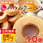ミニバウムクーヘン セット ポイント消化 送料無料 食品 お試し スイーツ お菓子 洋菓子 セール 10個 〔メール便出荷〕