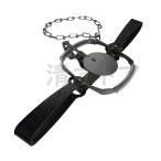 動物トラップ 2号 ビニールパット付 捕獲器 タヌキ キツネ アライグマ ハクビシン等の中動物用 罠 国産トラバサミ 寅鋏み