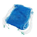 安全ネット 軽量タイプ 青 0.5m×6m 1枚 15mm目合 落下防止 ラッセルネット