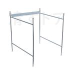 折りたたみフレコンスタンド 1100×1100規格のフレコンバッグ用 フレコンホルダー フレコンキーパー [法人様限定]