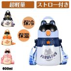 水筒 保冷 保温 ステンレスボトル スケーター 子ども用水筒 子供 キッズ ストロー付き 幼稚園 小学生 中学生 通園 通学 肩ひも付き 男子 女子 お出かけ 600ml