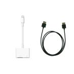 HDMIセット Apple純正 Lightning - Digital AVアダプタ Lazos HDMIケーブル 1.5m SLIM Type 3D映像対応 (L-HD-S1.5) (MW2P3AM/A) PayPay ■