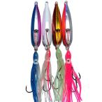 ルアー インチク4個セット 200g タコベイト 船釣り オフショアジギング タイラバ 青物 根魚 大型魚ルアー 漁具系ルアー 夜光