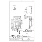 [CS501F #SC1] {KJK} TOTO японский стиль модифицировано для пол . туалет (swa let ) пастель слоновая кость ωγ0