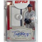 【1/1枚限定】田中将大直書きサインボタン/ジャージー 2020 Topps Definitive jumbo Jersey/Button Patch Auto