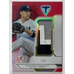 【1/1枚限定】田中将大実使用パッチ 2018 Topps Triple Threads Game-used Jersey Patch