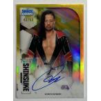 【50枚限定】中邑真輔直書きサイン 2020 Topps WWE Smack Down Gold Refractor Auto