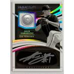 【ファーストNo. 1/6枚限定】山口俊直筆サイン実使用ジャージー/ボタン 2021 PaniniImmaculate Collection Game-used Jersey/Button Auto