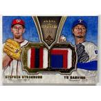 【ラストNo. 5/5枚限定】ダルビッシュ有&amp;ストラスバーグW実使用パッチ 2012 Topps Five Star Game-used Dual Patch Combo
