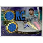 【ファーストNo. 1/75枚限定】菊池雄星直筆ルーキーサイン実使用ジャージー 2019 Topps Triple Threads RC 3pc Jersey Auto
