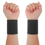 CINECE リストバンド 薄手 冷感 汗拭き 汗吸収 8CM/12CM 夏用 2枚セット 速乾 通気性 ロング ショート スポーツ 野球 ラン