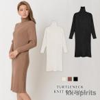 ワンピース レディース 秋 冬 秋冬 黒 ニットワンピ ミディアム ミモレ丈 タイトワンピ タートルネック ブラック ブラウン ベージュ 大人 20代 30代