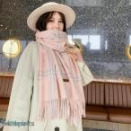 カシミヤ マフラー レディース カシミアマフラー カシミヤマフラー レディースマフラー カシミヤ ソリッドカラー チェック 女性 プレゼント 秋冬 ギフト
