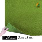 人工芝 2ｍ 施工方法 diy ロール 13mm(枯草なし2色)2m×3m サラターフ 防炎認証済 ゴルフ練習 ゴルフマット パターゴルフ ゴルフグリーン