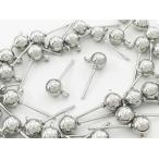  серьги детали серебряный 40 шт 5mm круг шар can имеется post серьги аксессуары ручная работа металлические принадлежности (AP0640)