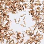  шнур останавливать end детали Gold 200 шт 3mmx2.5mm шнурок прекращение колье браслет металлические принадлежности аксессуары рукоделие AP2060