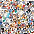 ラインストーン 混合色 アソート 2〜5ｍｍ ミックス 9000粒 プラ製 デコ ネイル アクセサリー パーツ BD3146