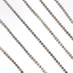  Nailparts цепь серебряный 1.5mm 100cm стразы декоративный элемент нейл-арт гель ногти ручная работа детали BD3162