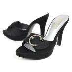 【送料無料(北海道、沖縄除く)】 アウトレット ミュールサンダル 1000 ハイヒールサンダル ピンヒールサンダル ストーム 美脚 レディース OUTLET 靴 ブラック