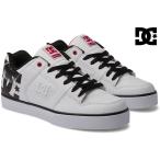 【送料無料(北海道、沖縄除く)】 DC SHOES DM244021 PURE SE SN ローカットスニーカー メンズスニーカー 紐靴 紳士 ピュア 靴 WWI ホワイト/ブラックプリント
