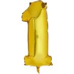 k.la Tec s фирма ba Rune цифра (1) размер примерно 90 см Gold Qualatex number big baloon. день рождения украшение цифра номер 