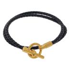 ショッピングHERMES HERMES / エルメス グレナン レザー ブレスレット